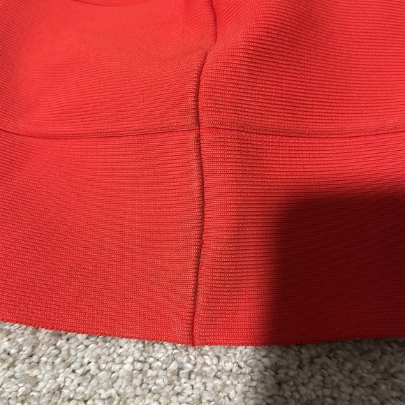 BCBG bandage mini skirt orange curry red Size Small - Picture 6 of 6